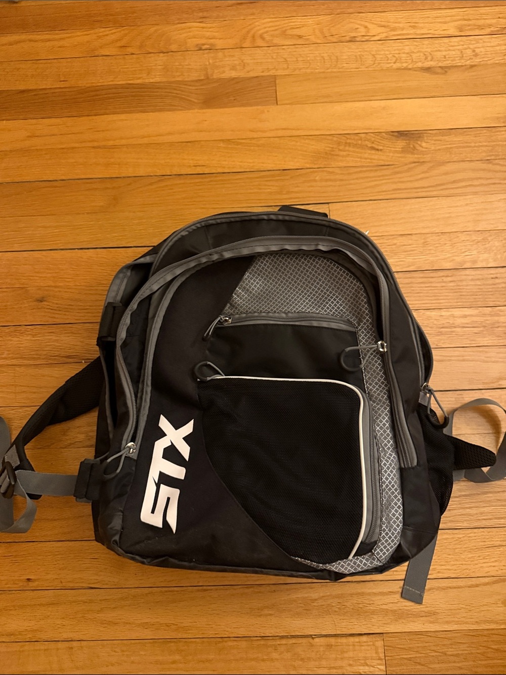 STX Black and Gray Men's Backpack with Multiple Pockets